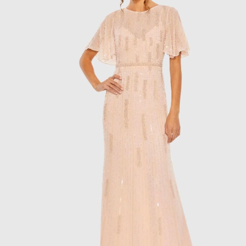 Mac-duggal Women's Pink and White Formal-dresses